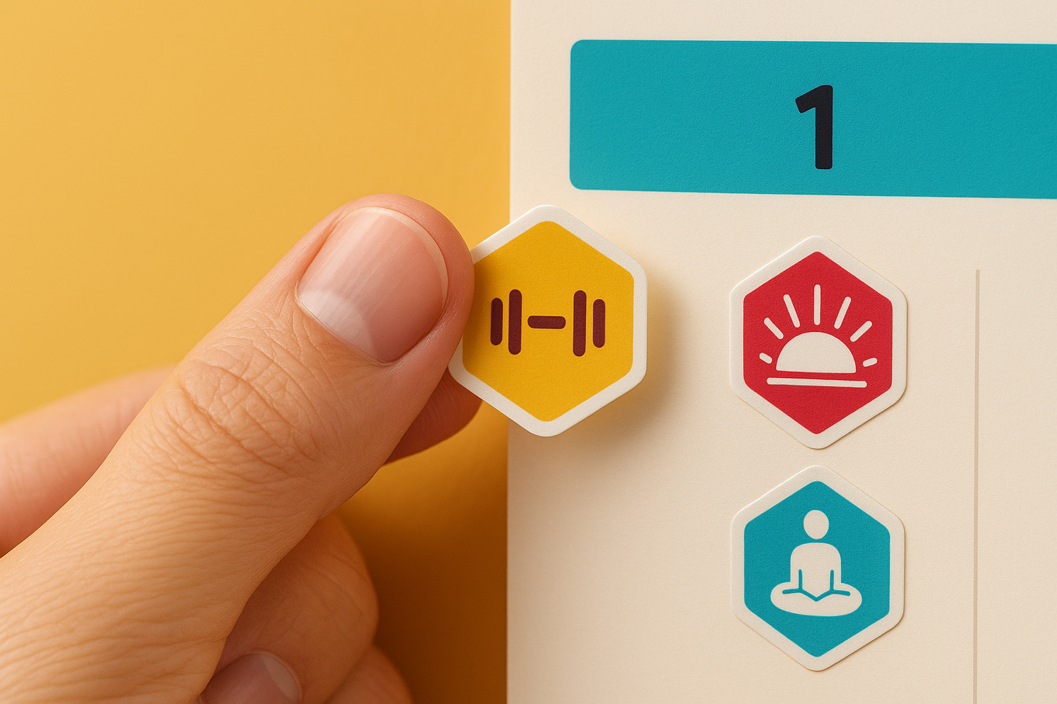 How it works - visual reminder system for habits